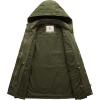 WenVen Women’s Cotton Military Jacket Lightweight Casual Anorak Coat with Hood