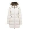 Wenven Women’s Warm Thickened Parka Coat Winter Puffer Jacket with Removable Hood(Beige)