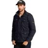 WenVen Men’s Casual Canvas Cotton Jacket Hooded Military Utility Jacket(Dark Grey)