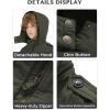 WenVen Boy’s & Girl’s Winter Warm Sherpa Lined Parka Coat with Removable Hood(Army Green)
