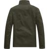 WenVen Men’s Casual Washed Cotton Military Jacket