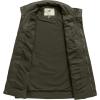 WenVen Men’s Casual Washed Cotton Military Jacket