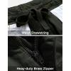 WenVen Men’s Cotton Twill Cargo Shorts Classic Relaxed Fit- Reg and Big & Tall Sizes(Army Green)