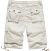WenVen Men’s Cotton Twill Cargo Shorts Classic Relaxed Fit- Reg and Big & Tall Sizes(Beige)