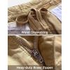 WenVen Men’s Cotton Twill Cargo Shorts Classic Relaxed Fit- Reg and Big & Tall Sizes(Khaki)