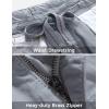WenVen Men’s Cotton Twill Cargo Shorts Classic Relaxed Fit- Reg and Big & Tall Sizes(Light Grey)