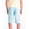 WenVen Men’s Cotton Twill Cargo Shorts Classic Relaxed Fit- Reg and Big & Tall Sizes(Skyblue)