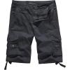 WenVen Men’s Cotton Twill Cargo Shorts Classic Relaxed Fit- Reg and Big & Tall Sizes(Charcoal)