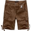 WenVen Men’s Cotton Twill Cargo Shorts Classic Relaxed Fit- Reg and Big & Tall Sizes(Coffee)