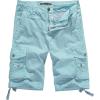 imageWenVen Mens Cotton Twill Cargo Shorts Classic Relaxed Fit Reg and Big amp Tall SizesSkyblue