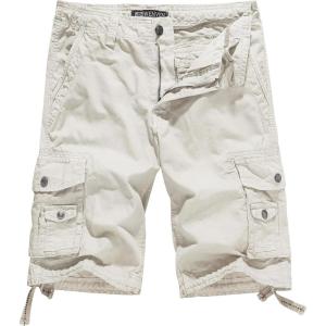 WenVen Men’s Cotton Twill Cargo Shorts Classic Relaxed Fit- Reg and Big & Tall Sizes(Beige)