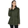 WenVen Women’s Casual Cotton Military Jacket Lightweight Hooded Anorak Coat(Army Green)