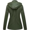 WenVen Women’s Casual Cotton Military Jacket Lightweight Hooded Anorak Coat(Army Green)
