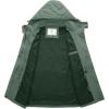 WenVen Women’s Casual Cotton Military Jacket Lightweight Hooded Anorak Coat(Green)