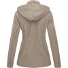 WenVen Women’s Casual Cotton Military Jacket Lightweight Hooded Anorak Coat(Khaki)