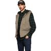WenVen Men’s Quilted Lined Multi Pockets Casual Vest with Hood