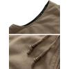 WenVen Men’s Quilted Lined Multi Pockets Casual Vest with Hood