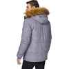WenVen Men’s Winter Coat Warm Parka Jacket with Faux Fur Removable Hood(Charcoal Heather)