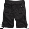 WenVen Men’s Cotton Twill Cargo Shorts Classic Relaxed Fit | Reg and Big & Tall Sizes(Black)