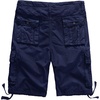 WenVen Men’s Cotton Twill Cargo Shorts Classic Relaxed Fit | Reg and Big & Tall Sizes(Blue)