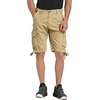 WenVen Men’s Cotton Twill Cargo Shorts Classic Relaxed Fit | Reg and Big & Tall Sizes(Khaki)