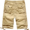 WenVen Men’s Cotton Twill Cargo Shorts Classic Relaxed Fit | Reg and Big & Tall Sizes(Khaki)