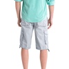 WenVen Men’s Cotton Twill Cargo Shorts Classic Relaxed Fit | Reg and Big & Tall Sizes(Light Grey)