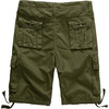 WenVen Men’s Cotton Twill Cargo Shorts Classic Relaxed Fit | Reg and Big & Tall Sizes(Military Green)