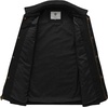 WenVen Men’s Casual Canvas Cotton Military Lapel Jacket | Spring-Fall Utility Workwear Coat Regular Big Tall Sizes(Black)