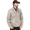 WenVen Men’s Casual Canvas Cotton Military Lapel Jacket | Spring-Fall Utility Workwear Coat Regular Big Tall Sizes(Desert Sand)
