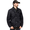 WenVen Men’s Casual Canvas Cotton Military Lapel Jacket | Spring-Fall Utility Workwear Coat Regular Big Tall Sizes(Grey)