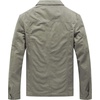 WenVen Men’s Casual Canvas Cotton Military Lapel Jacket | Spring-Fall Utility Workwear Coat Regular Big Tall Sizes(Light Olive)