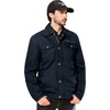 WenVen Men’s Casual Canvas Cotton Military Lapel Jacket | Spring-Fall Utility Workwear Coat Regular Big Tall Sizes(Navy)