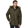 WenVen Men’s Hooded Warm Coat Winter Parka Jacket | Fleece Lined Puffer Outerwear(Army Green)