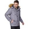WenVen Men’s Hooded Warm Coat Winter Parka Jacket | Fleece Lined Puffer Outerwear(Charcoal Heather)