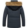 WenVen Men’s Hooded Warm Coat Winter Parka Jacket | Fleece Lined Puffer Outerwear(Grey)