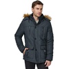 WenVen Men’s Hooded Warm Coat Winter Parka Jacket | Fleece Lined Puffer Outerwear(Grey)