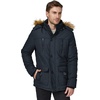 WenVen Men’s Hooded Warm Coat Winter Parka Jacket | Fleece Lined Puffer Outerwear(Navy)