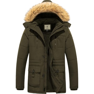 WenVen Men’s Hooded Warm Coat Winter Parka Jacket | Fleece Lined Puffer Outerwear(Army Green)