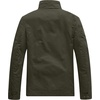 WenVen Men’s Casual Washed Cotton Military Jacket | Spring Fall Stand Collar Workwear Canvas Coat(Army Green)