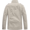 WenVen Men’s Casual Washed Cotton Military Jacket | Spring Fall Stand Collar Workwear Canvas Coat(Desert Sand)
