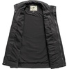 WenVen Men’s Casual Washed Cotton Military Jacket | Spring Fall Stand Collar Workwear Canvas Coat(Grey)