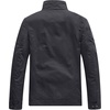 WenVen Men’s Casual Washed Cotton Military Jacket | Spring Fall Stand Collar Workwear Canvas Coat(Grey)