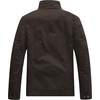 WenVen Men’s Casual Washed Cotton Military Jacket | Spring Fall Stand Collar Workwear Canvas Coat(Tobacco)