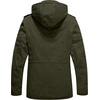 WenVen Men’s Winter Thickened Military Parka Jacket Warm Coat | Cotton Utility Outerwear with Removable Hood(Army Green)