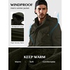 WenVen Men’s Winter Thickened Military Parka Jacket Warm Coat | Cotton Utility Outerwear with Removable Hood(Army Green)