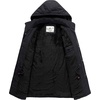 WenVen Men’s Winter Thickened Military Parka Jacket Warm Coat | Cotton Utility Outerwear with Removable Hood(Grey)