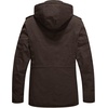 WenVen Men’s Winter Thickened Military Parka Jacket Warm Coat | Cotton Utility Outerwear with Removable Hood(Tobacco)
