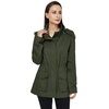 WenVen Women’s Lightweight Cotton Military Hooded Utility Jacket | Casual Removable Hooded Anorak(Army Green)
