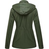 WenVen Women’s Lightweight Cotton Military Hooded Utility Jacket | Casual Removable Hooded Anorak(Army Green)
